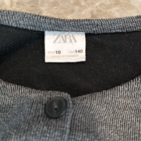 Zara Kids Gray Button Front Jumpsuit size 10 years - Picture 6 of 7